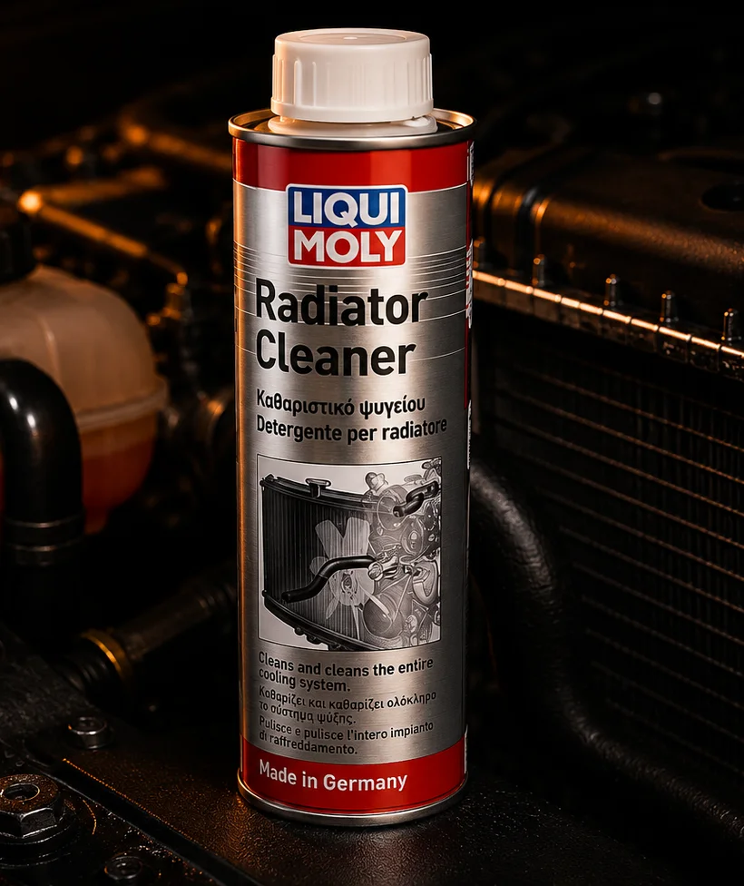 Radiator Cleaner de Liqui Moly: limpiar el circuito de refrigeración para que tu motor no se sobrecaliente — infografía
